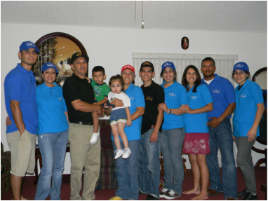 Ubaldo Cendejas Sr and family of Yami's Ice Cream Shop.